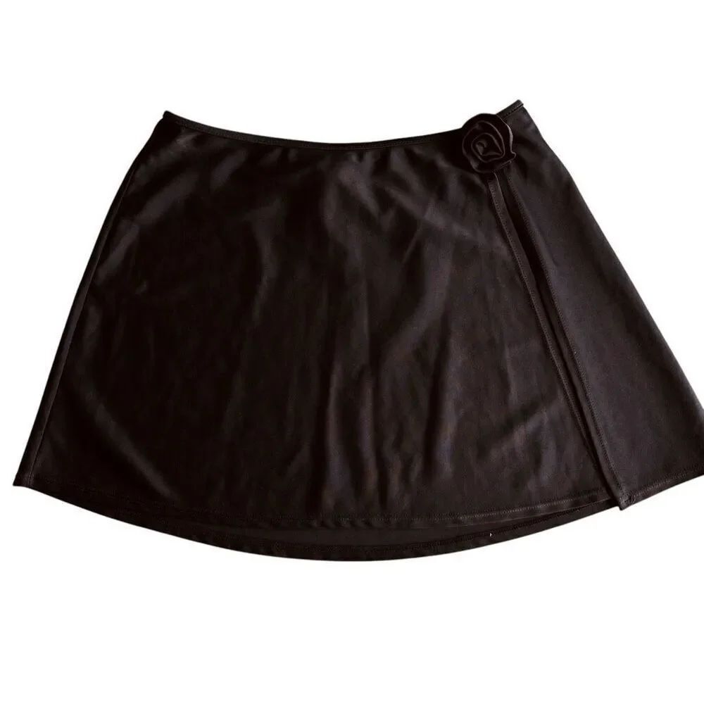 Oscar De La Renta Small/Medium Black Swim Skirt Coverup